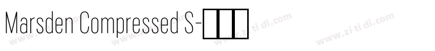 Marsden Compressed S字体转换